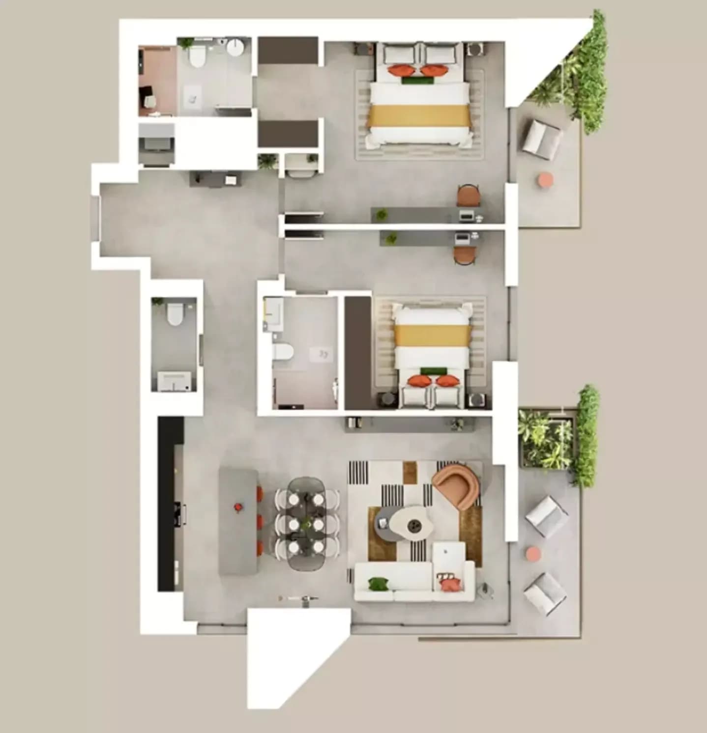 Rise by Athlon — 2 Bedroom Apartment floor plan