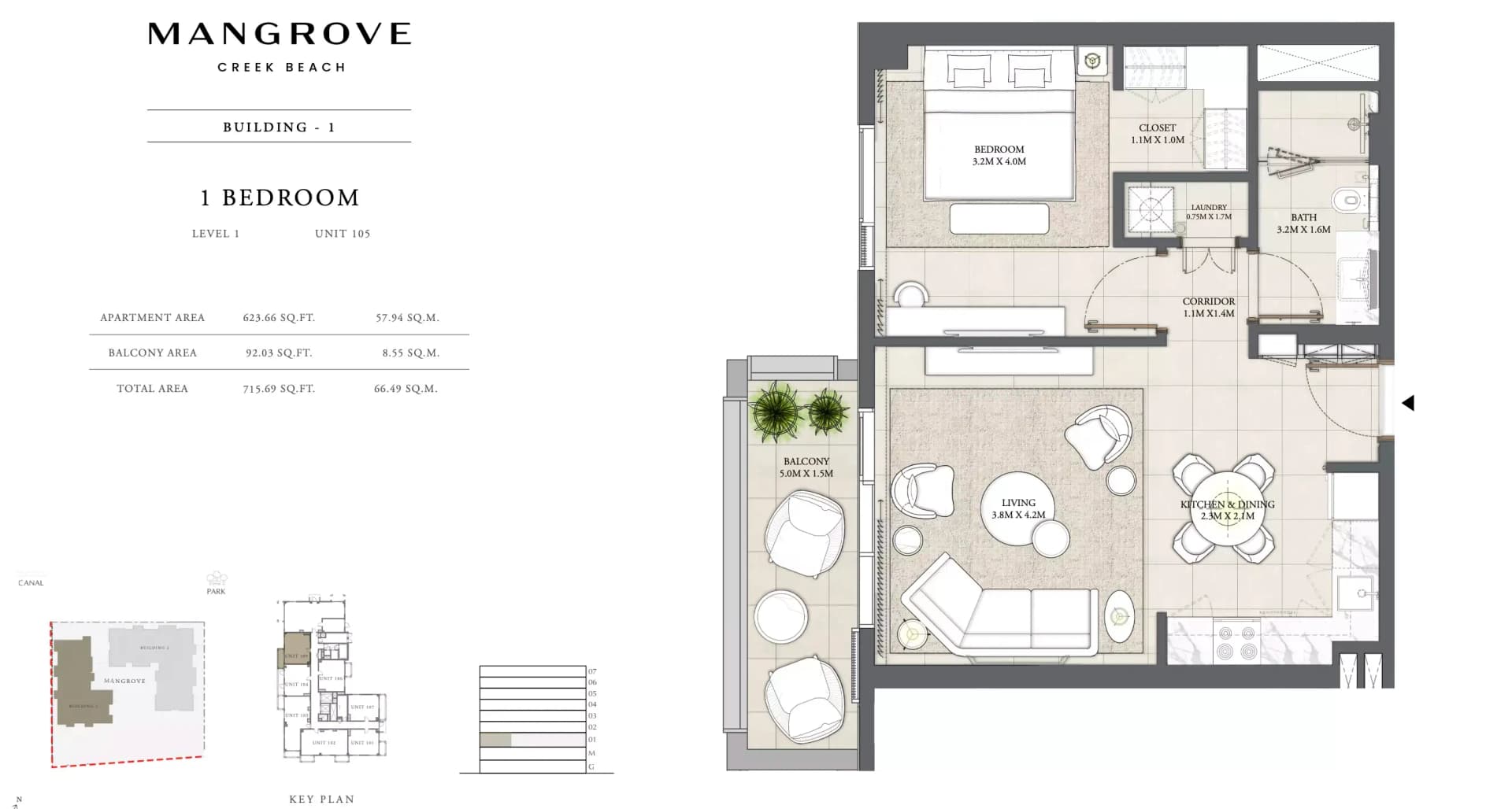 Mangrove — 2 Bedroom Apartment floor plan