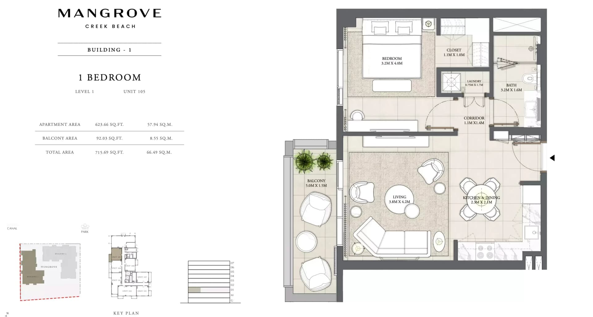 Mangrove — 2 Bedroom Apartment floor plan