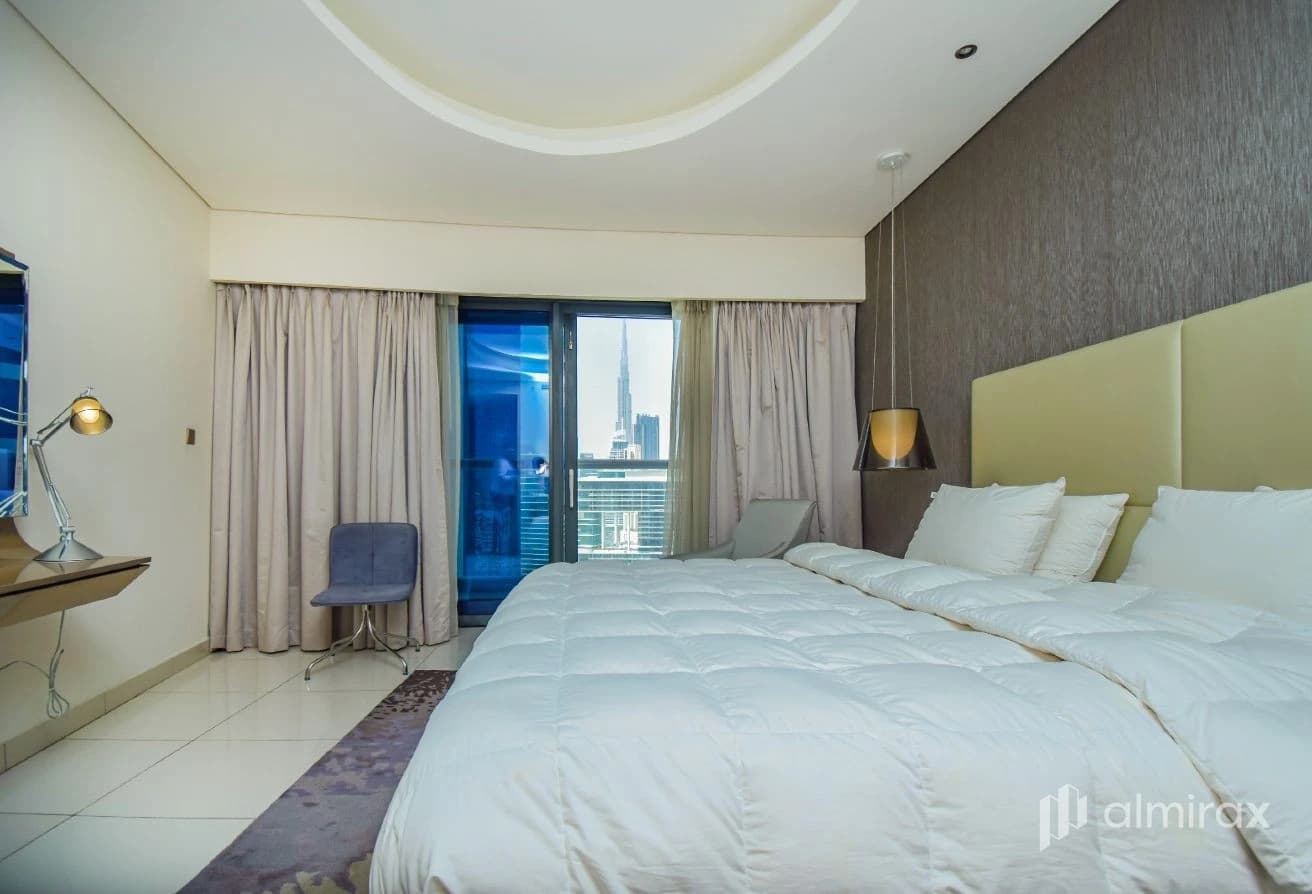 Fully Furnished 2BR| 2 cheques | Burj Khalifa View