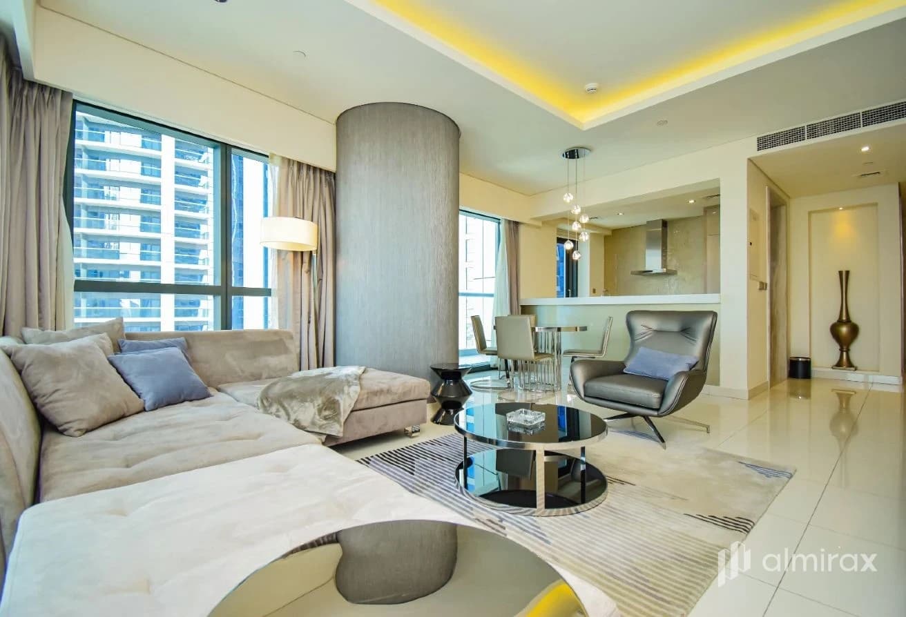 Fully Furnished 2BR| Burj Khalifa View| High Floor